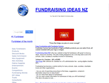 Tablet Screenshot of fundraisingideas.org.nz